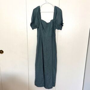 Boden sweetheart dress size 8R sage green NWT